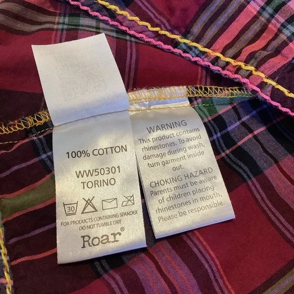 EUC LS plaid top by Roar - Picture 14 of 15